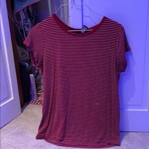 Red and white rue 21 t-shirt